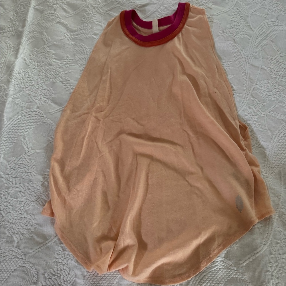 Women's Peach Sleeveless Top